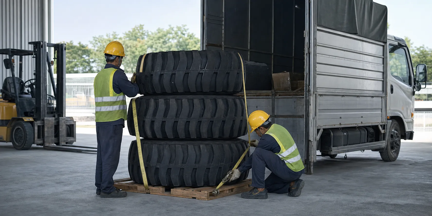 5 bước tư vấn và giao nhận lốp xe công trình 5 bước tư vấn và giao nhận lốp xe công trình
